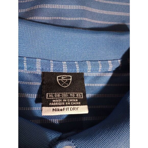 Nike Polo Men's Extra Large Blue Short‎ Sleeve Dri-Fit - Picture 5 of 7